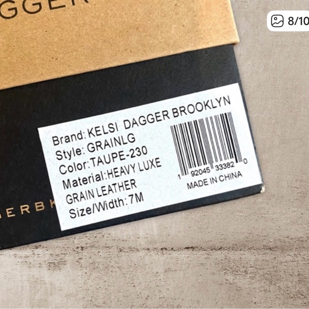 NIB Kelsi Dagger Brooklyn Harling Clog Sandal Anthropologie Taupe Brown sz 7 - Picture 7 of 7